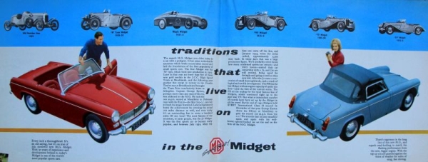 MG Midget Modelprogram 1963 Carbrochure (0972)
